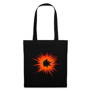 Explosion Star Flame Celebration Fireball - Tote Bag - black - Front