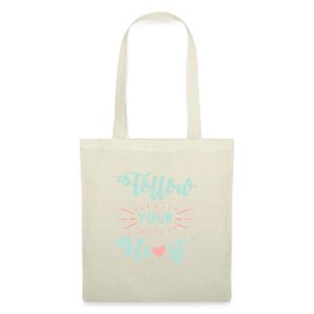 C’est le cœur qui suit le sort - Sac en tissu - nature - Devant