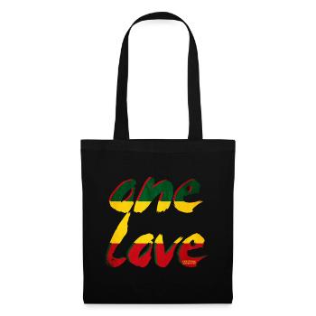 Un amour des couleurs rastafaris - Sac en tissu - noir - Devant