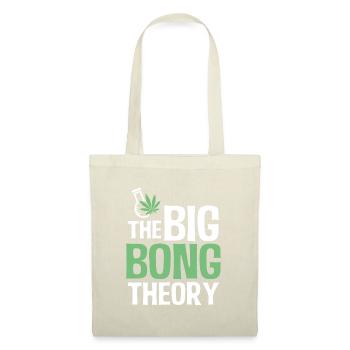 Big Bong Theory Gras High Weed Marihuana - Stoffbeutel - Natur - Vorne