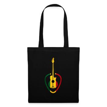 Rastafarian-tone guitar - Tote Bag - black - Front