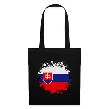 Slowakei Klecks / Geschenk Bratislava Kaschau - Stoffbeutel - Schwarz - Vorne