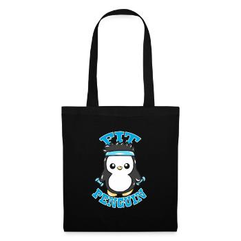 Penguin Fitness - Sac en tissu - noir - Devant
