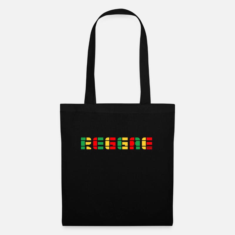 Logo du bloc de couleurs reggae - Sac en tissu - noir