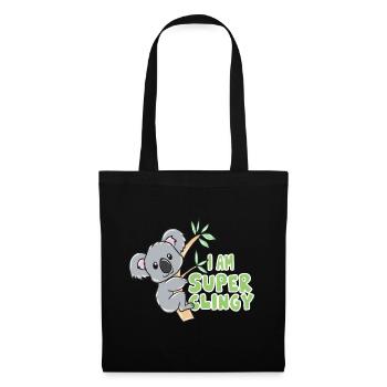 Koala - Stoffbeutel - Schwarz - Vorne