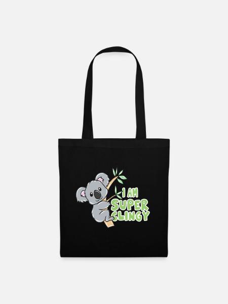 koala - Sac en tissu - noir
