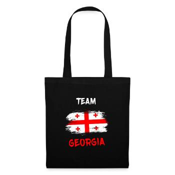 Team Géorgie / Cadeau Tbilissi Gori drapeau - Sac en tissu - noir - Devant