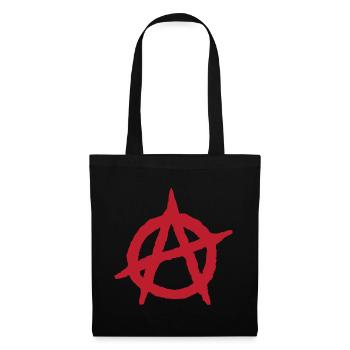 Anarchie Symbol Anarchie Anarchie Anarchie - Stoffbeutel - Schwarz - Vorne