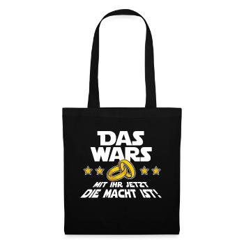 Das Wars Lustig Spruch Hochzeit Junggeselle JGA - Stoffbeutel - Schwarz - Vorne
