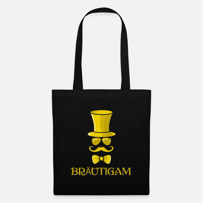 Team Bräutigam Ehemann Junggeselle Party Lustig - Stoffbeutel - Schwarz