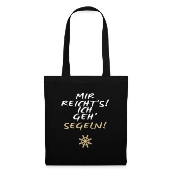 ICH GEHE SEGELN - Stoffbeutel - Schwarz - Vorne