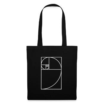 Fibonacci Spiral - Tote Bag - black - Front