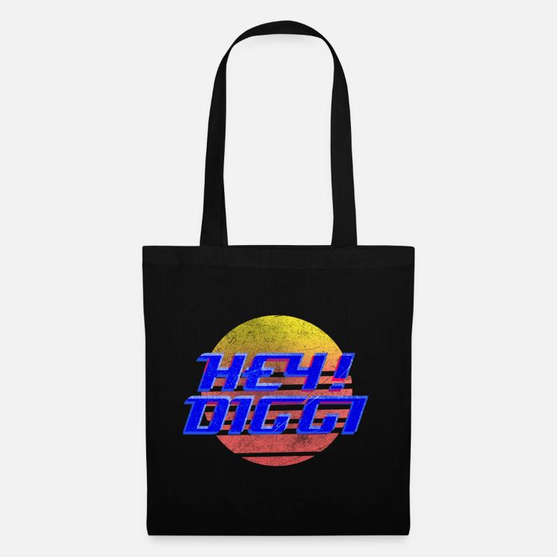 Hey Diggi - Stoffbeutel - Schwarz