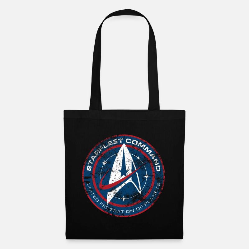 Star Trek Discovery Abzeichen Sternenflotte - Stoffbeutel - Schwarz