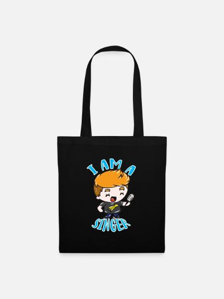chanteur - Sac en tissu - noir