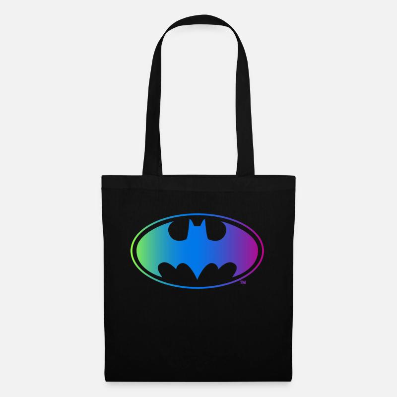 Batman Neon Logo Colors - Tote Bag - black