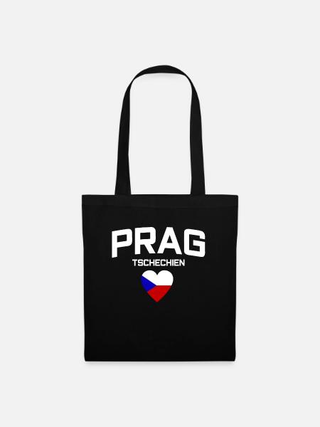 Prag Tschechien - Stoffbeutel - Schwarz