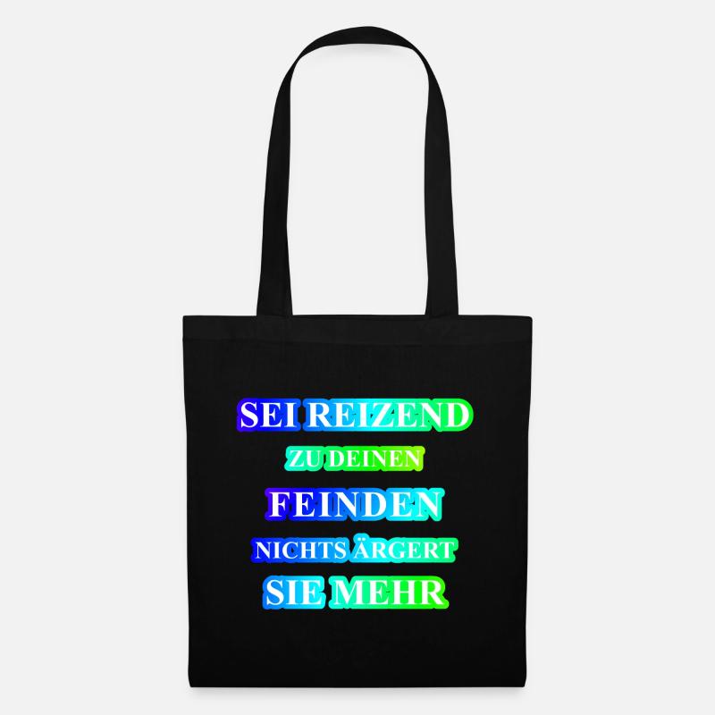 Sei reizend cool lustig Geschenk Idee witzig - Stoffbeutel - Schwarz