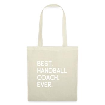 Handballtrainer Handball Trainer Cooles Geschenk - Stoffbeutel - Natur - Vorne