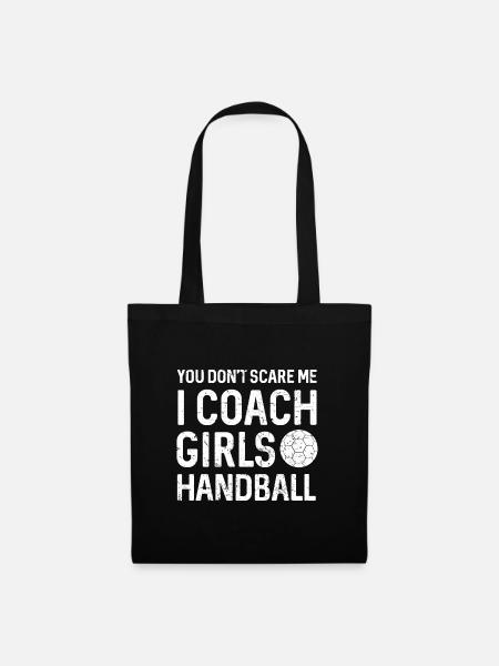 Handballtrainer Frauen Handball Trainer Geschenk - Stoffbeutel - Schwarz