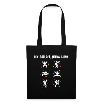 Boulder Funny Funny Humorous Climbing Rock Face - Tote Bag - black - Front
