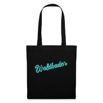 Waldbader Wald Waldbaden Bäume Natur Geschenk - Stoffbeutel - Schwarz - Vorne