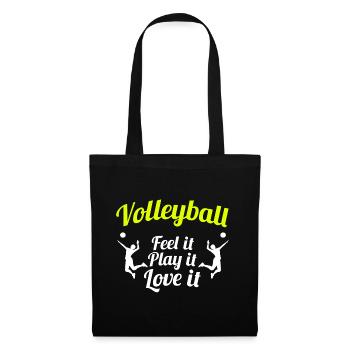 Volley-ball - Sac en tissu - noir - Devant