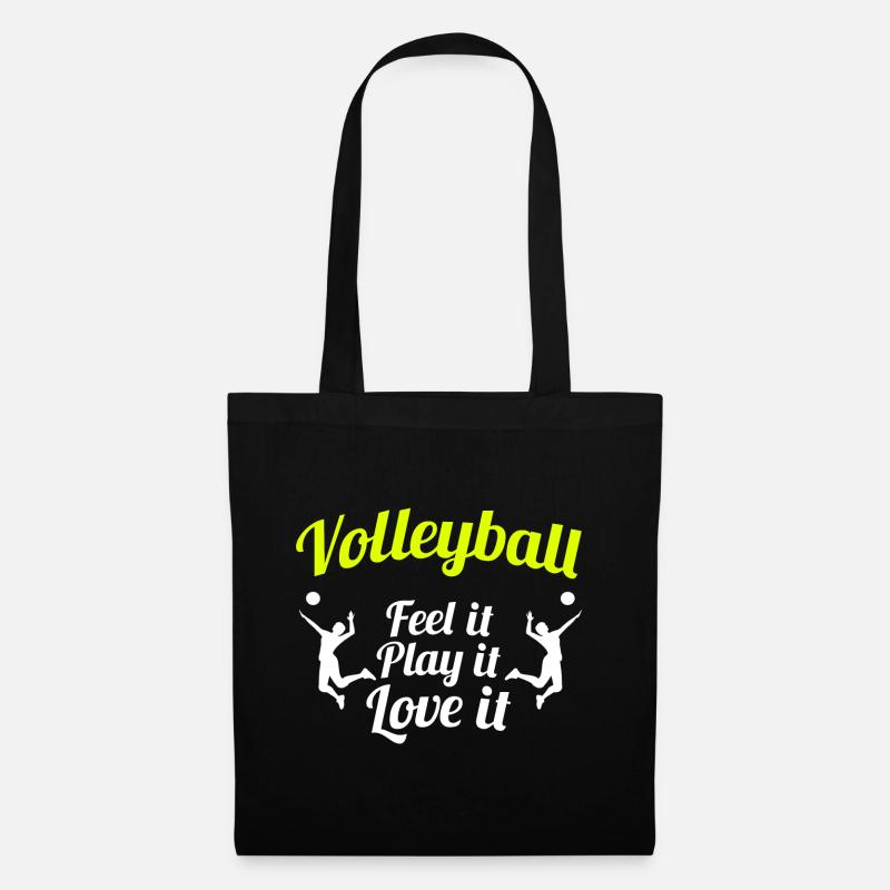 Volleyball - Stoffbeutel - Schwarz