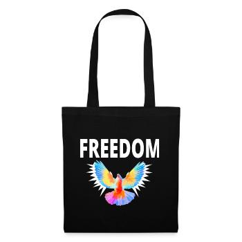 Freedom Freedom Dove Gift Funny - Tote Bag - black - Front