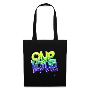 un amour de graffiti - Sac en tissu - noir - Devant