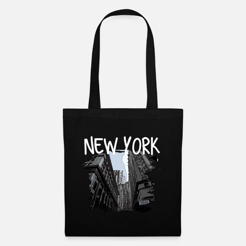 New York - Stoffbeutel - Schwarz