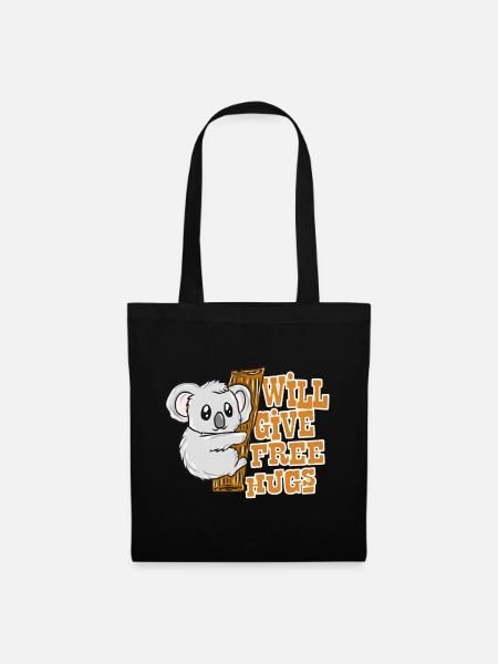 Koala - Stoffbeutel - Schwarz