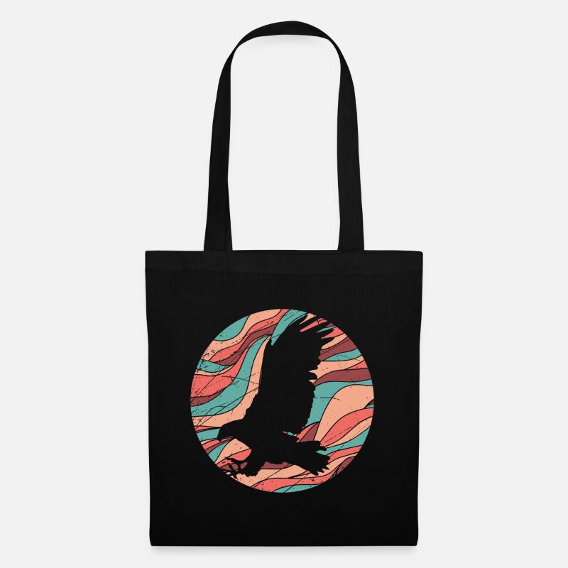 Oiseau de prédation Adler Bussard oiseau et nature - Design - Sac en tissu - noir