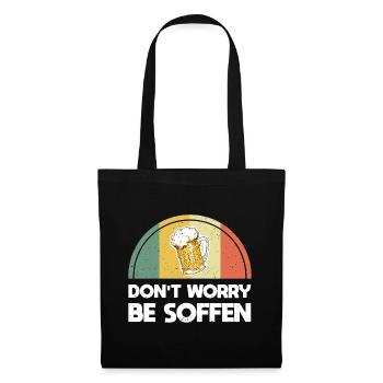 Dont Worry Be Soffen - Stoffbeutel - Schwarz - Vorne