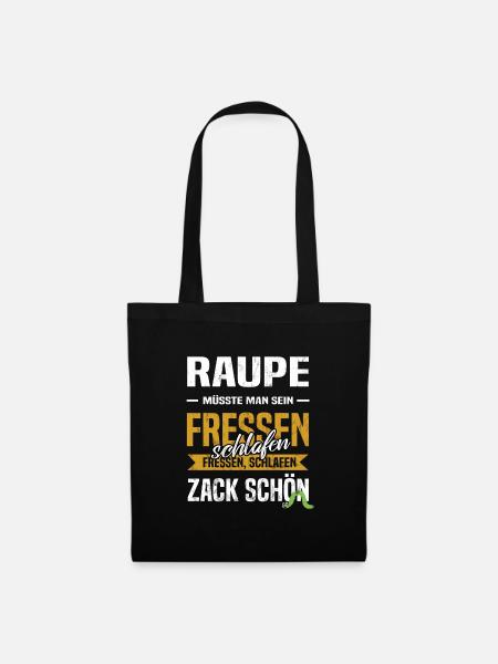 Humorvolles Design mit Sprechblase und Witz - Stoffbeutel - Schwarz