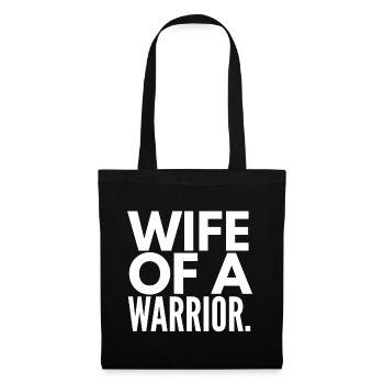 Wife of a Warrior - Tote Bag - black - Front