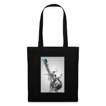 Guitare - Sac en tissu - noir - Devant