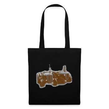 Vintage Tractors Rust Orange - Tote Bag - black - Front