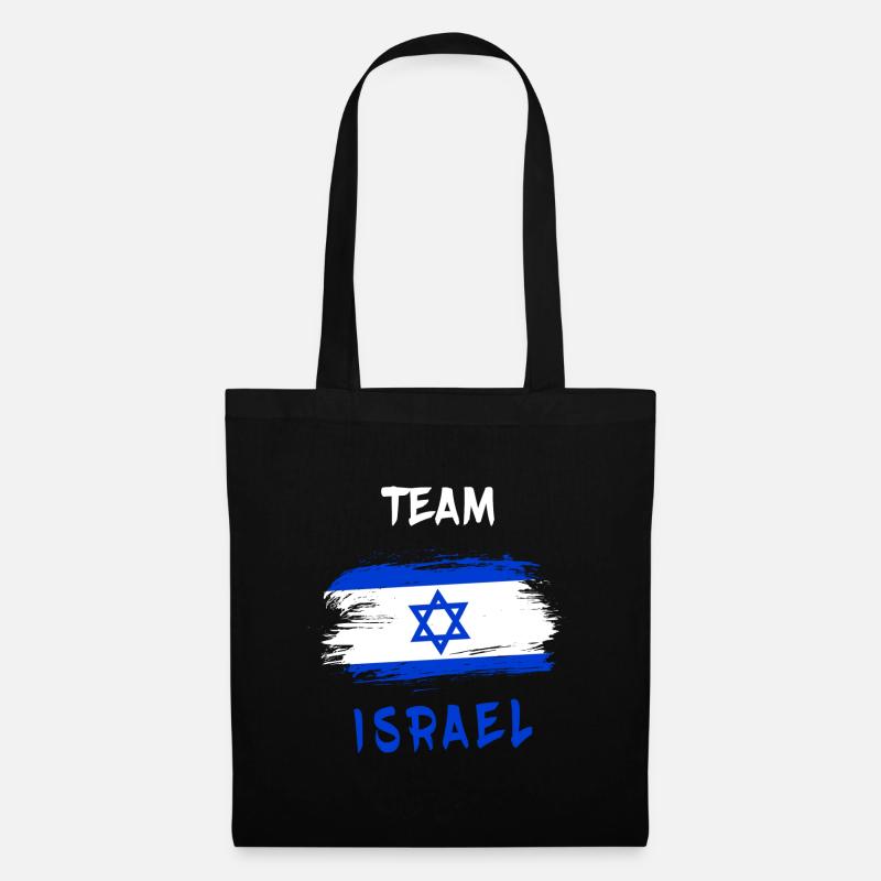 Team Israel / Flagge - Stoffbeutel - Schwarz