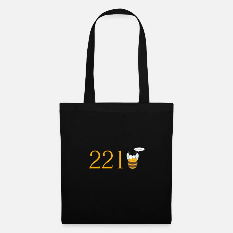 221bee - Stoffbeutel - Schwarz