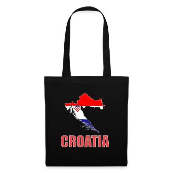 Croatia - Stoffbeutel - Schwarz - Vorne
