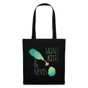 Saint Kitts and Nevis - Tote Bag - black - Front