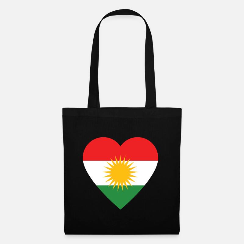 Kurdistan - Stoffbeutel - Schwarz