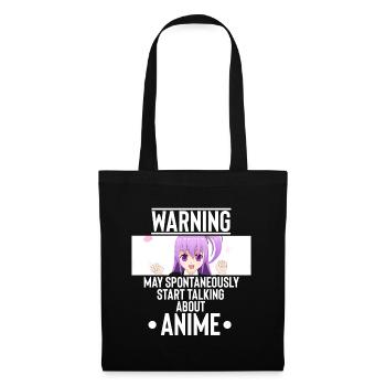 Anime - Sac en tissu - noir - Devant