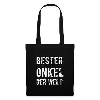 Onkel - Stoffbeutel - Schwarz - Vorne