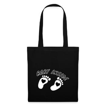 baby inside - Tote Bag - black - Front