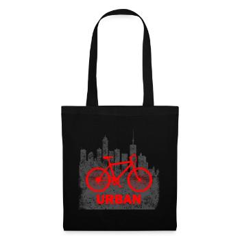 Faire du vélo - Sac en tissu - noir - Devant