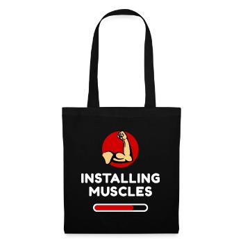 Muscles Toning Workout Funny Statement Fun - Tote Bag - black - Front