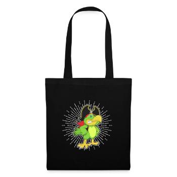 Pirate parrot - Tote Bag - black - Front