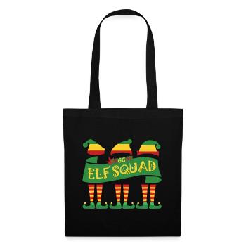 Reggae elf squad, christmas, funny, xmas, rasta - Tote Bag - black - Front